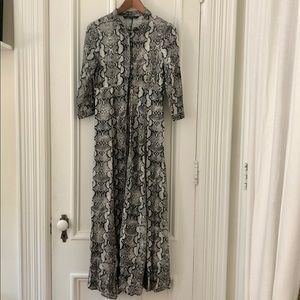 Zara Long Snakeskin Dress